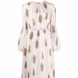 Giambattista Valli crochet-design long-sleeve dress